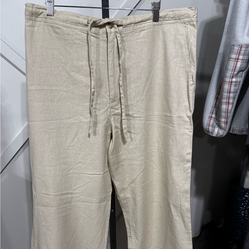 Andrew Fezza Linen Pants 
Size XL